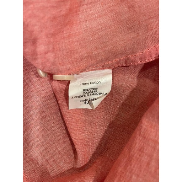 Womens J Crew The Perfect Shirt Pink XS Classic Preppy Button Down Long Sleeve - Picture 12 of 12